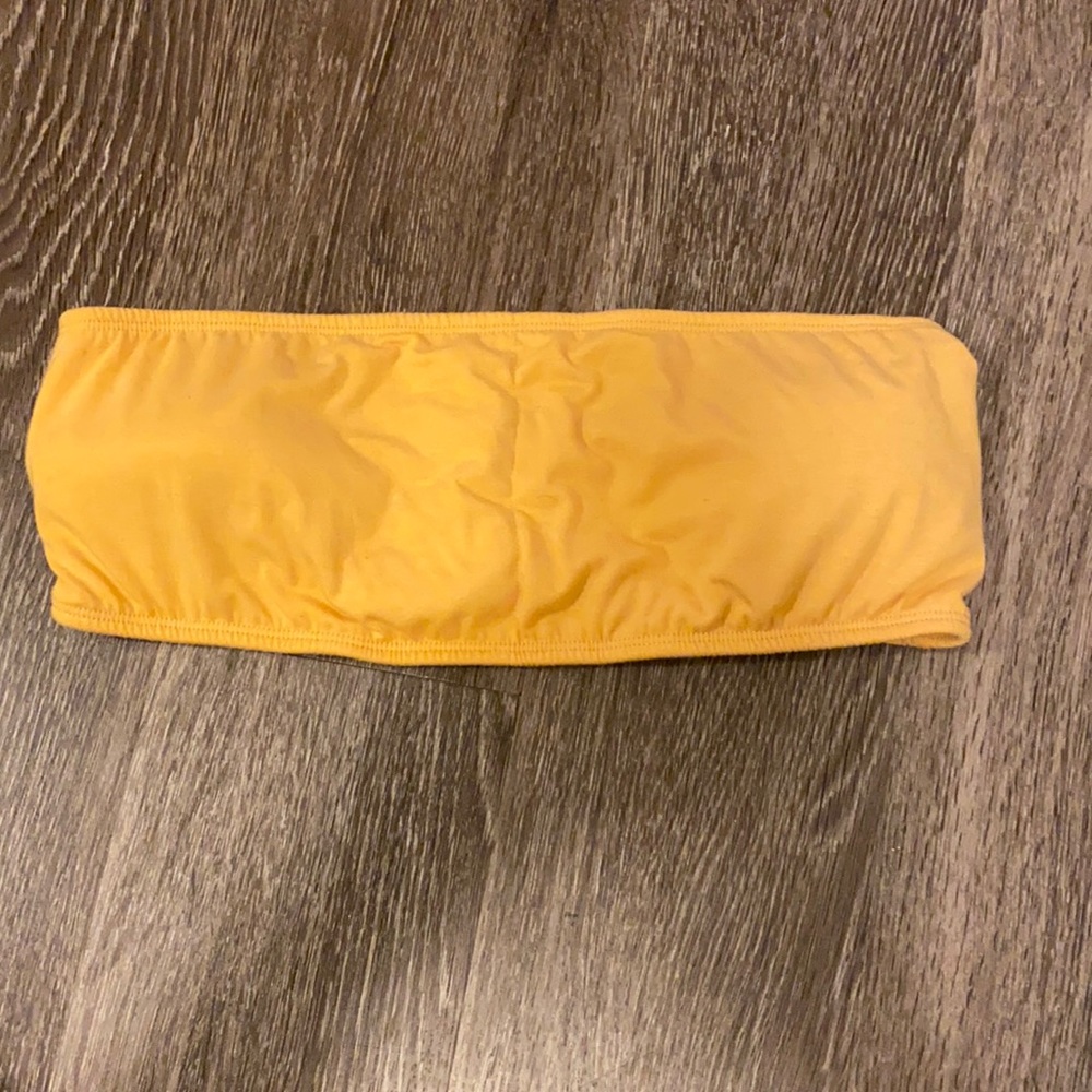 Yellow Bandeau Top Size XL